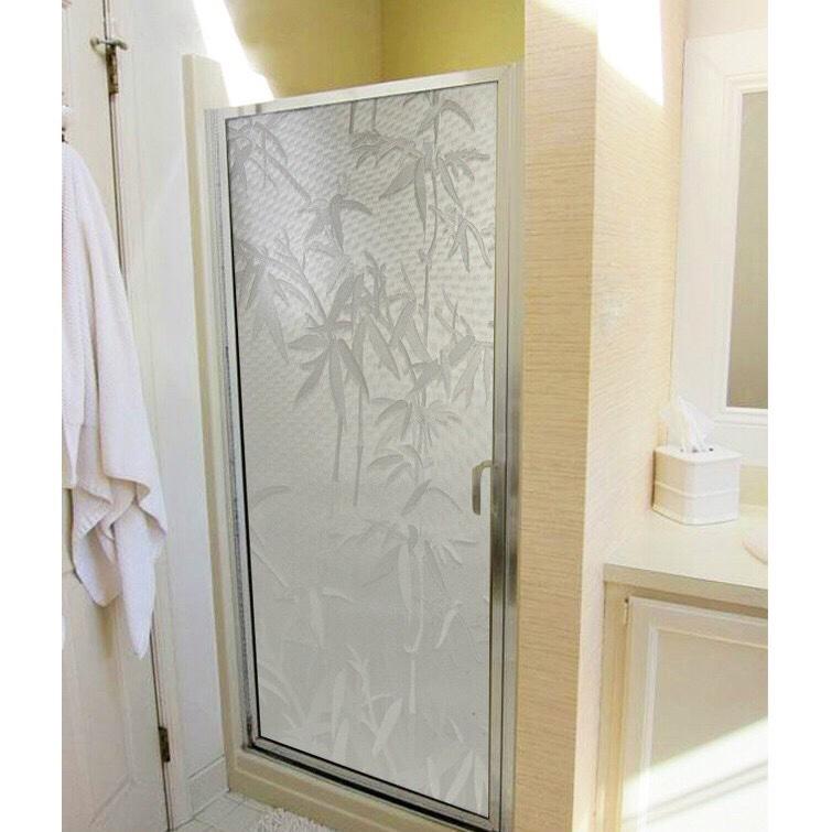 Decal Dán Kính Trúc Trắng