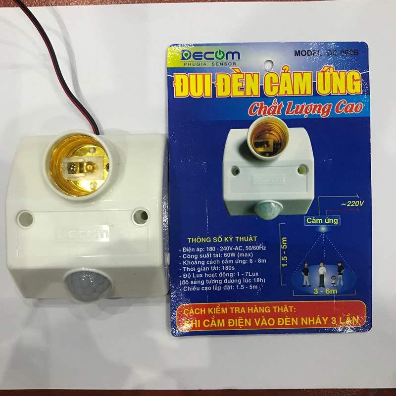 Đui đèn cảm ứng DECOM DC-069B  - DC069B