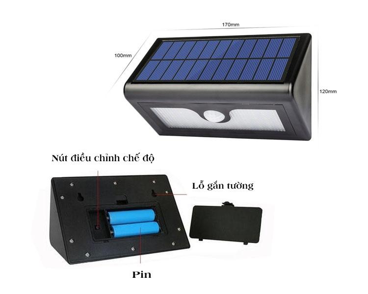 Đèn led năng lượng mặt trời Solar (khomuare)