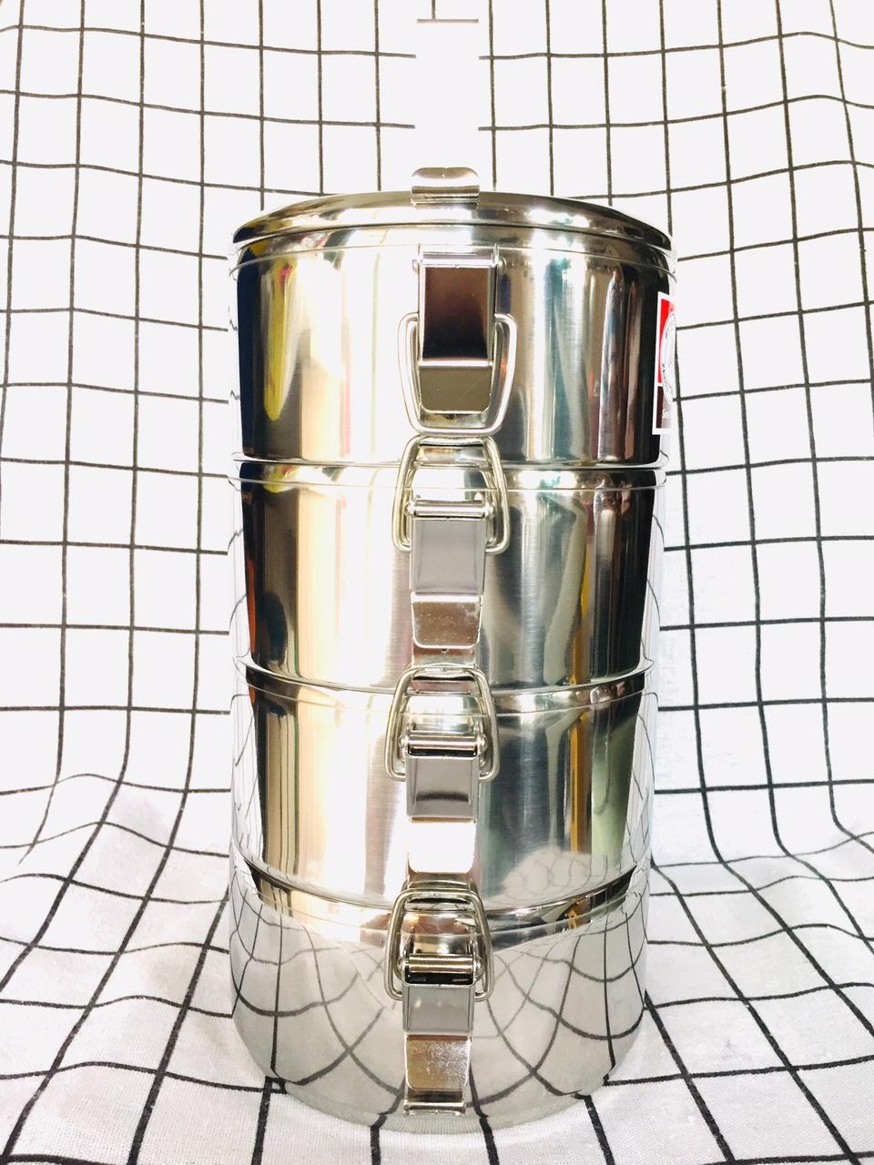 Camen đựng cơm Inox Sun Zebra 4 ngăn