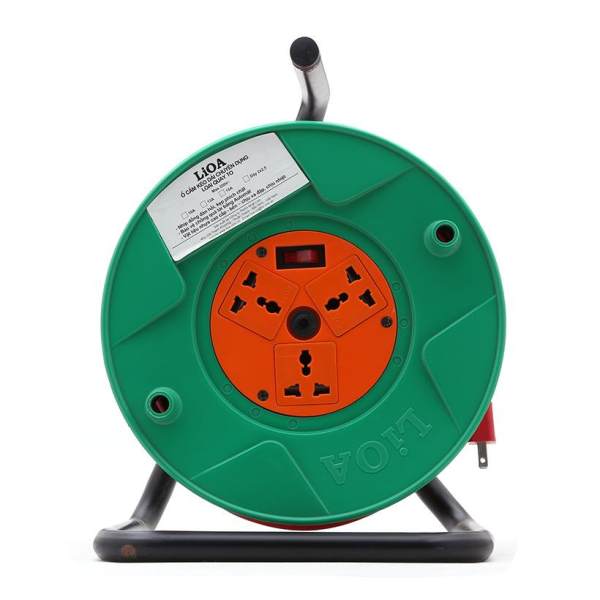 Ổ cắm kéo dài quay tay LiOA kiểu Rulo 30 mét 15A QT30-2-15A