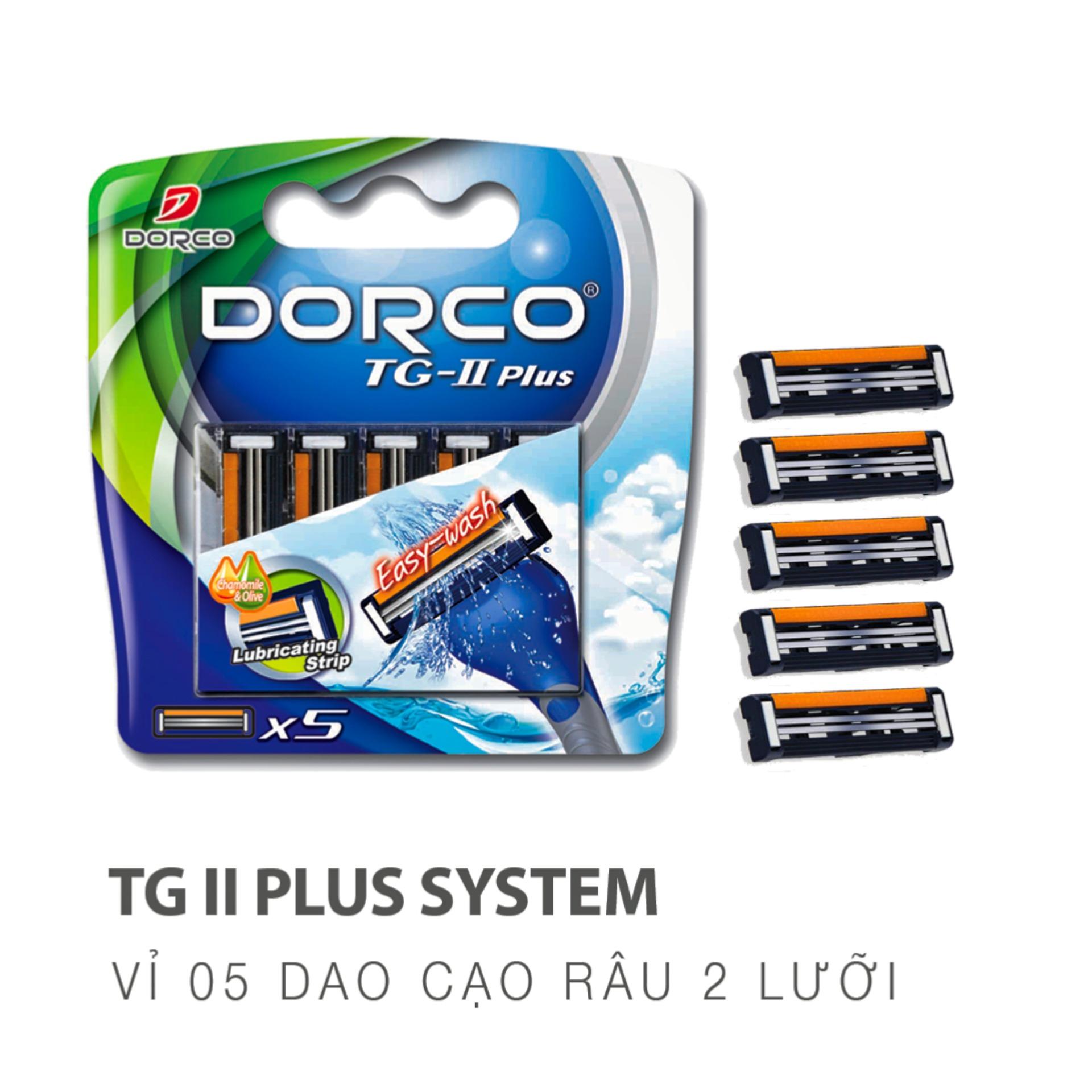 Vỉ 05 đầu cạo râu 2 lưỡi Dorco TNA-3050