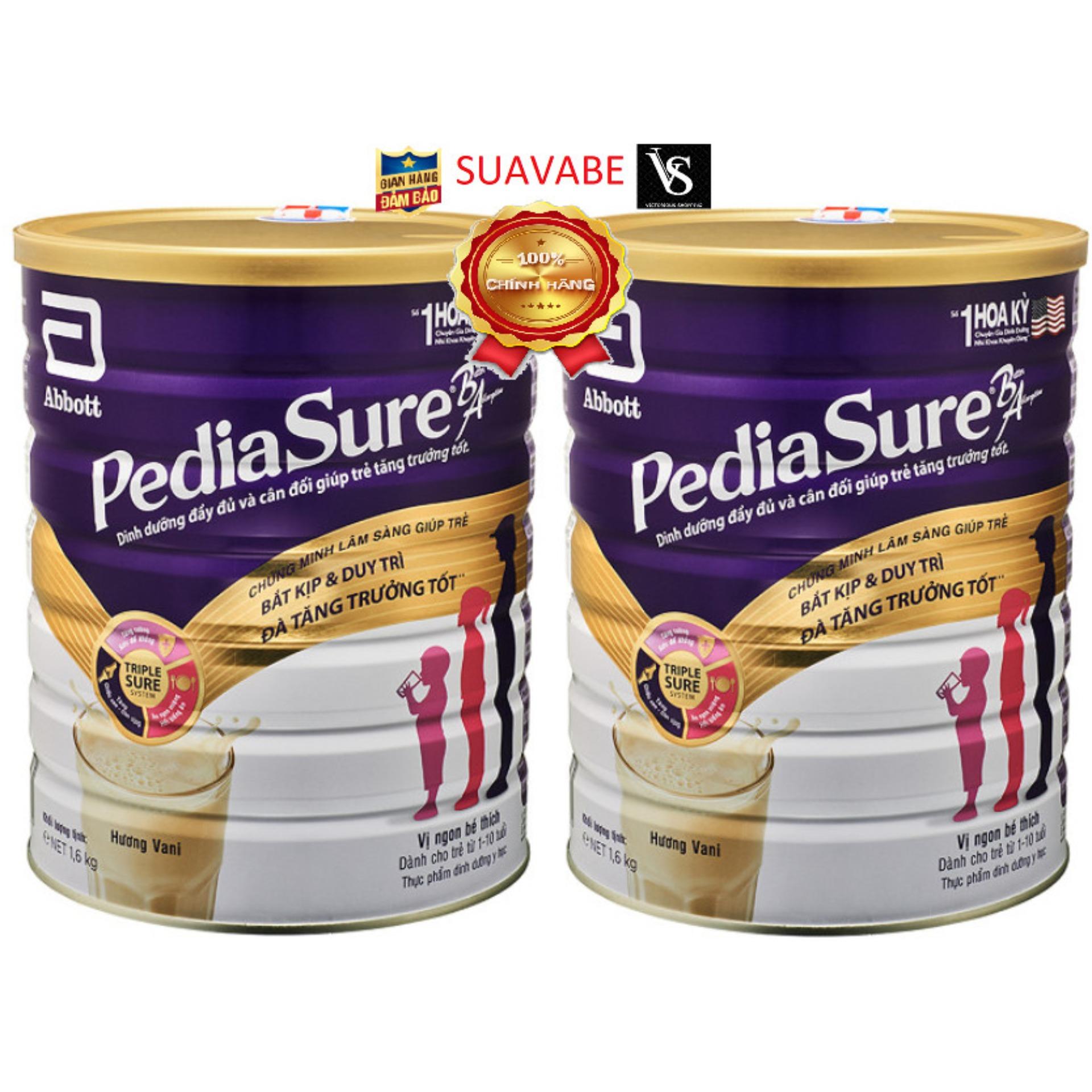 COMBO 2 SỮA ABBOTT PEDIASURE 1.6KG 1-10 TUỔI