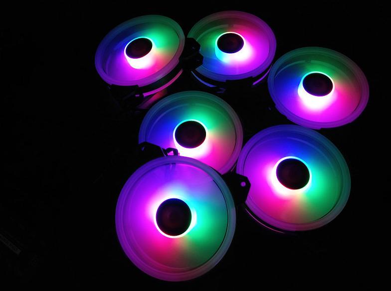 Bộ 3 Fan Case Coolmoon Aura Led RGB Coolman V3