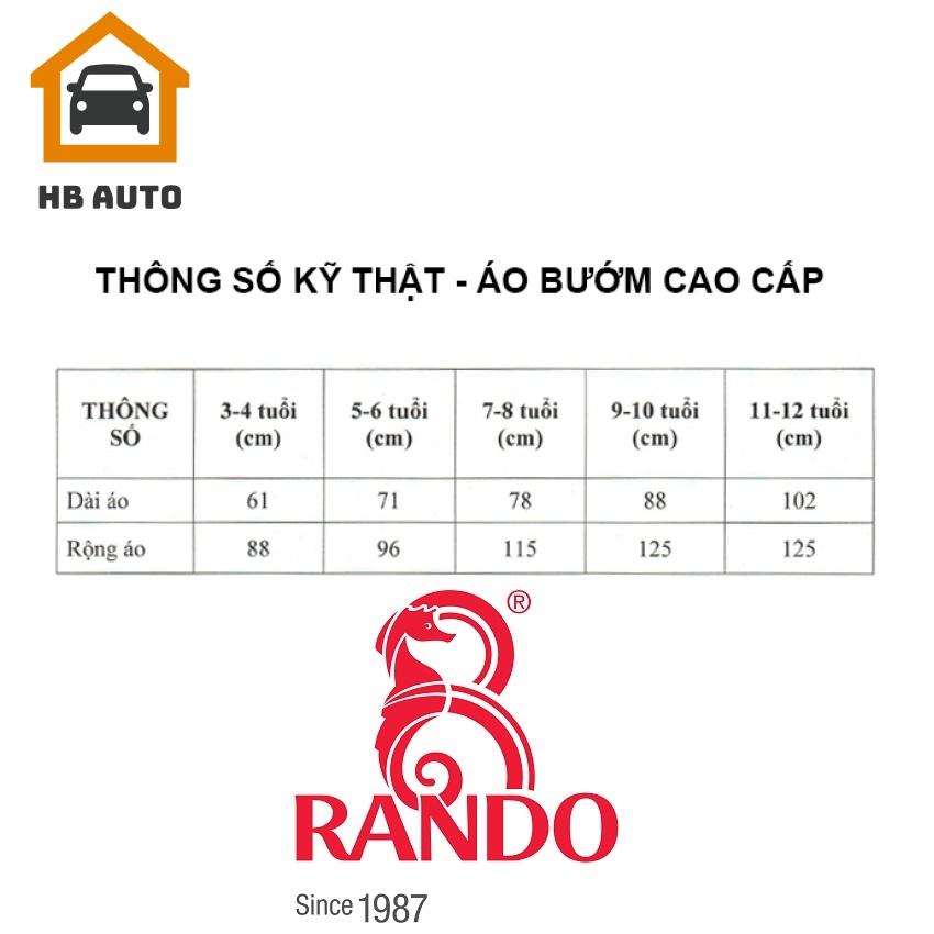 ÁO MƯA BƯỚM TRẺ EM RANDO CPPM-06