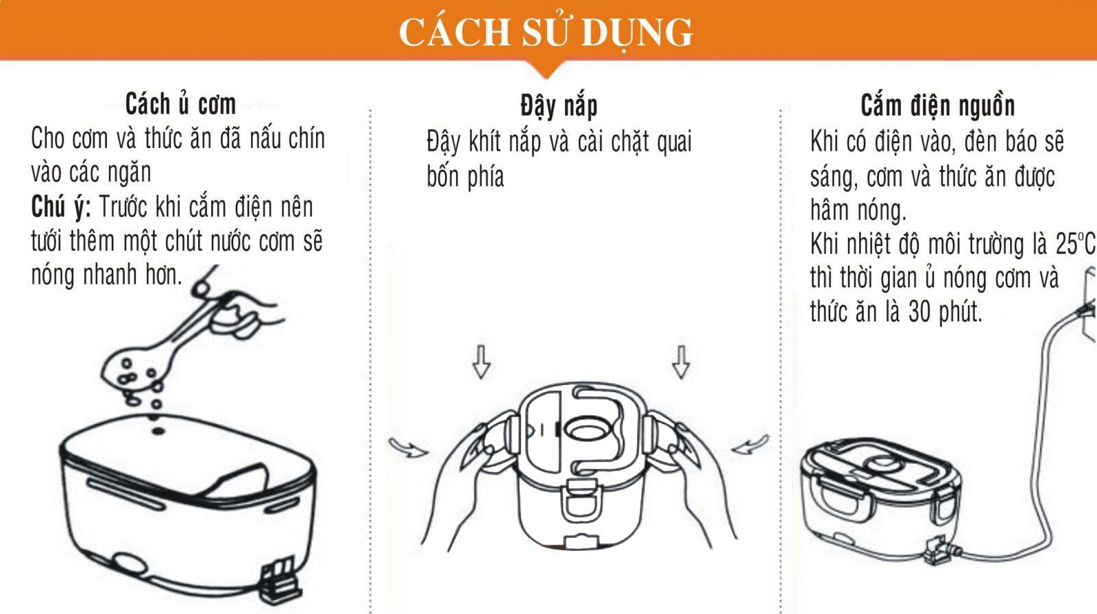Hộp cơm điện hâm nóng TaKin TK-68