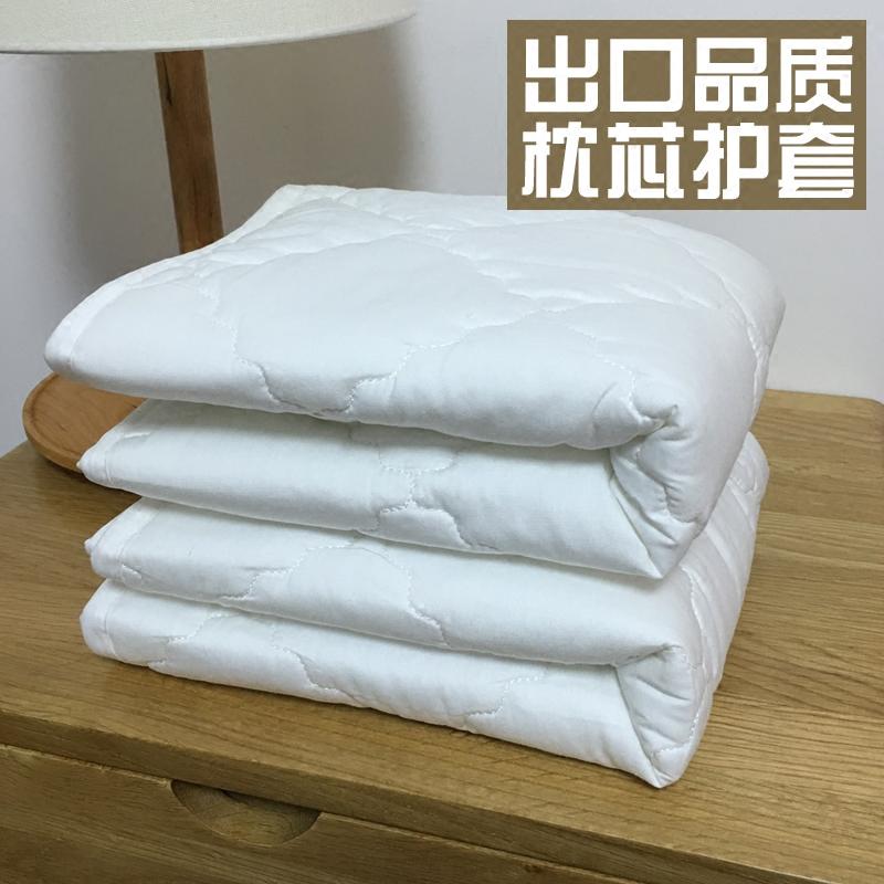 100% Cotton Trắng Vỏ Gối Bộ Ruột Gối Bộ Bảo Hộ