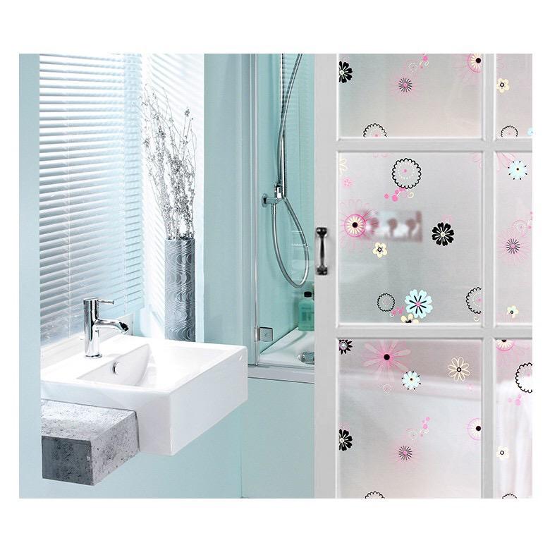Decal Dán Kính Hoa Sắc Màu