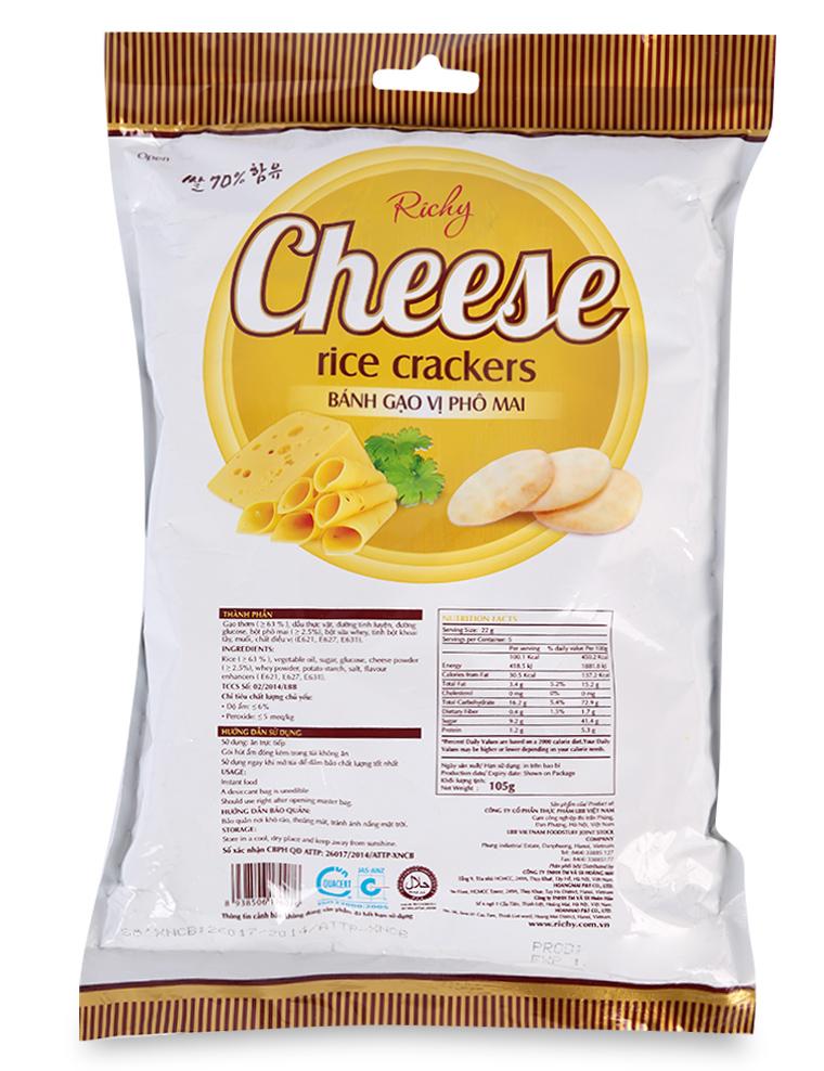 Bánh gạo Richy phô mai - 105g
