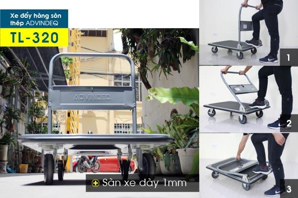 Xe đẩy hàng 4 bánh ADVINDEQ TL-320