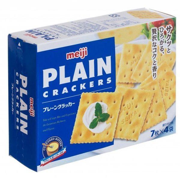 Bánh lạt Meiji Plain Crackers 52g - dành cho người ăn kiêng