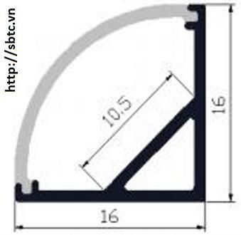 led thanh nhôm V1616