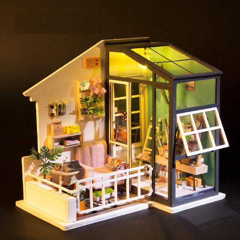 Mô hình 3D Gỗ-Ban công mơ mộng-DGM05