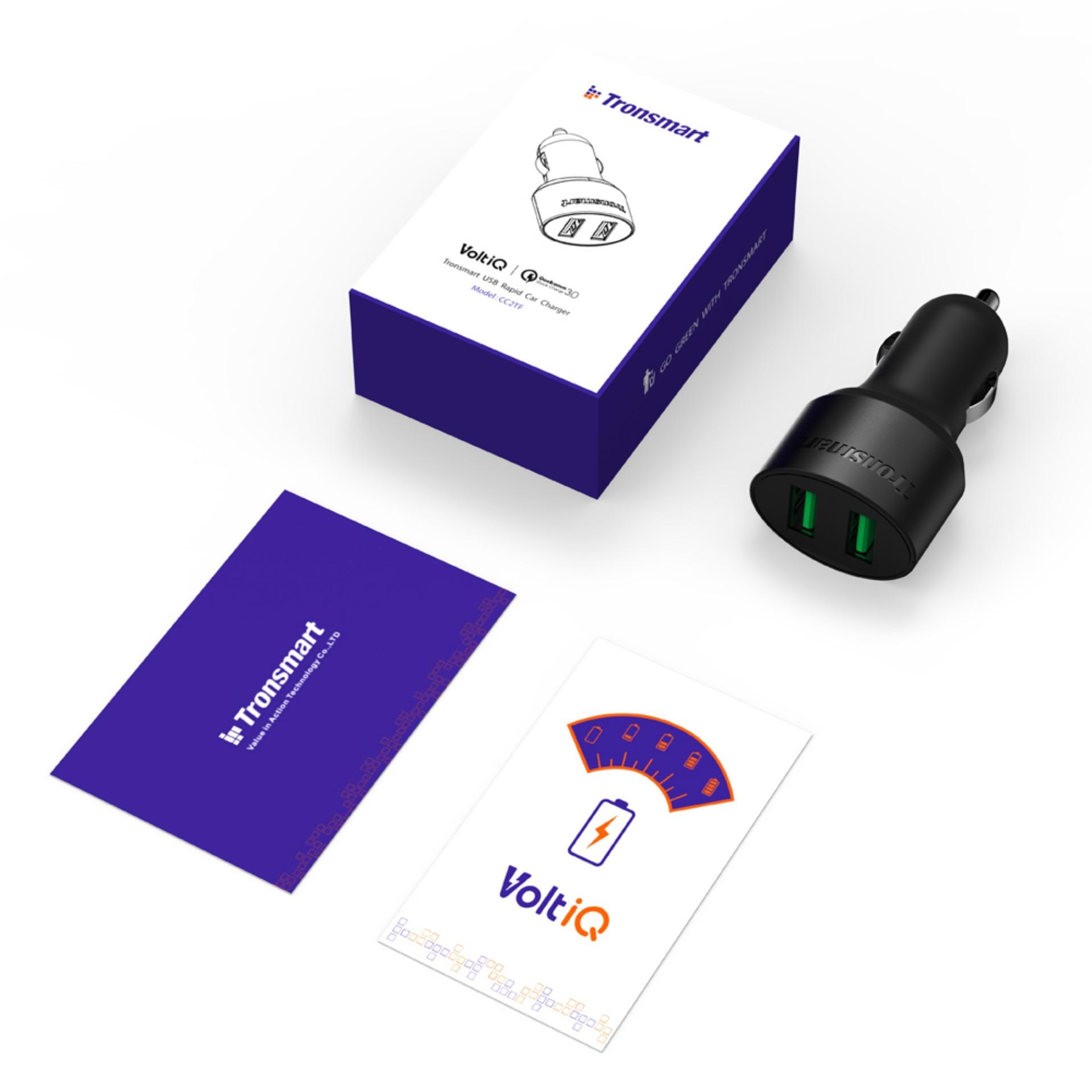 Sạc ô tô Tronsmart QC 3.0 CC2TF - 2 cổng, 36w