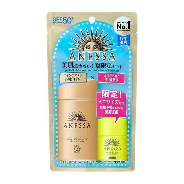 Kem Chống Nắng Anessa Perfect UV Sunscreen Skincare Milk SPF50+/PA++++ 60ml ( Tặng kèm BB base 7.5ml)