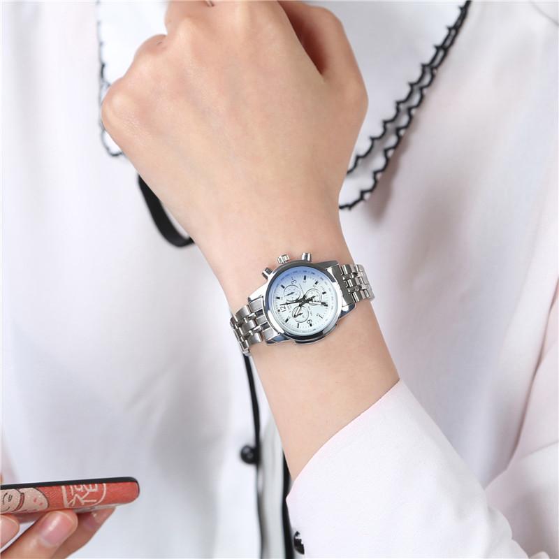 Luxury Blue Ray Glass กันน้ำ stainless QUARTZ ชาย Watch