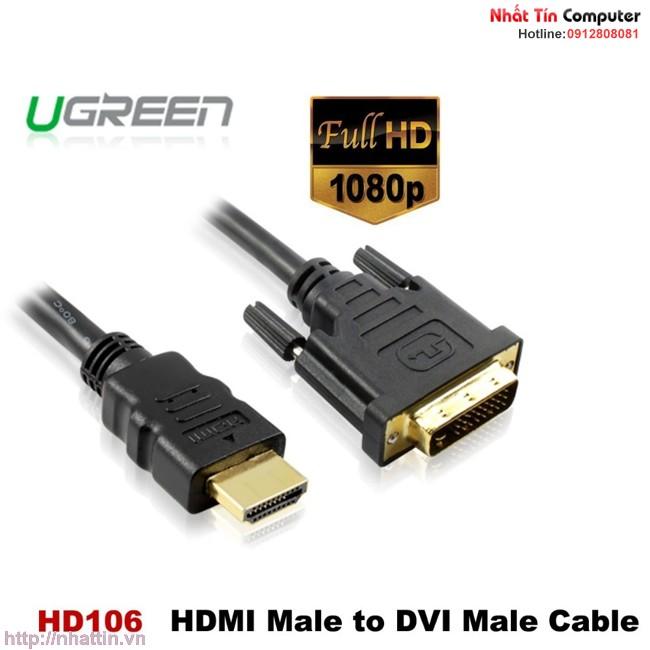 Cáp chuyển HDMI to DVI Ugreen 10165
