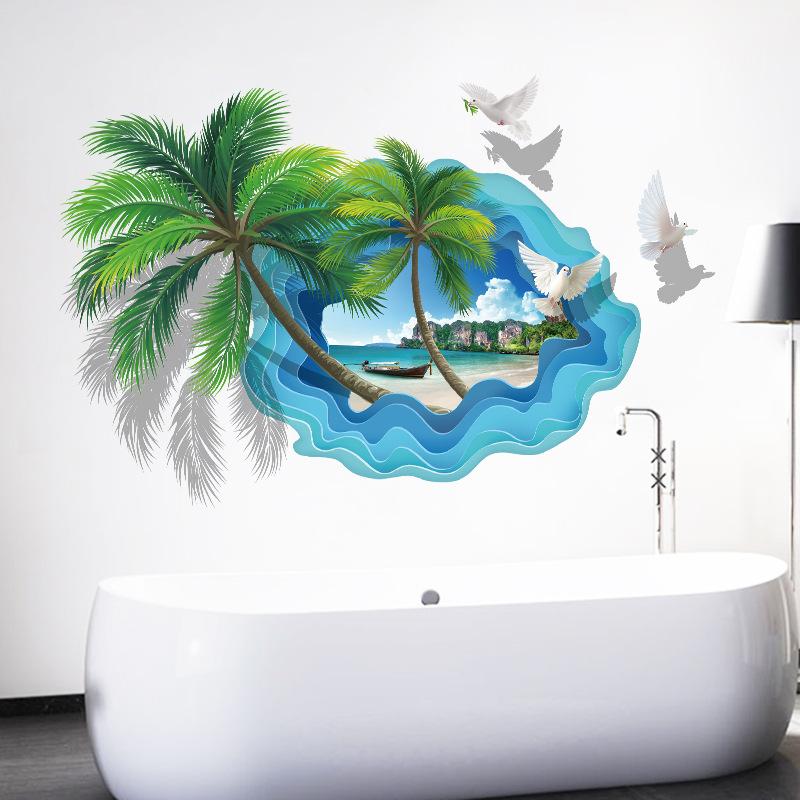 Decal bãi biển hawai XL8310