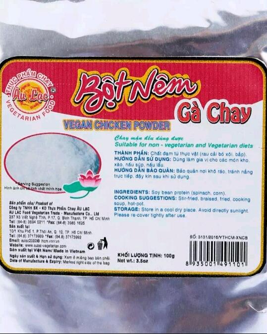 Bột Nêm Gà Chay Âu Lạc 100g