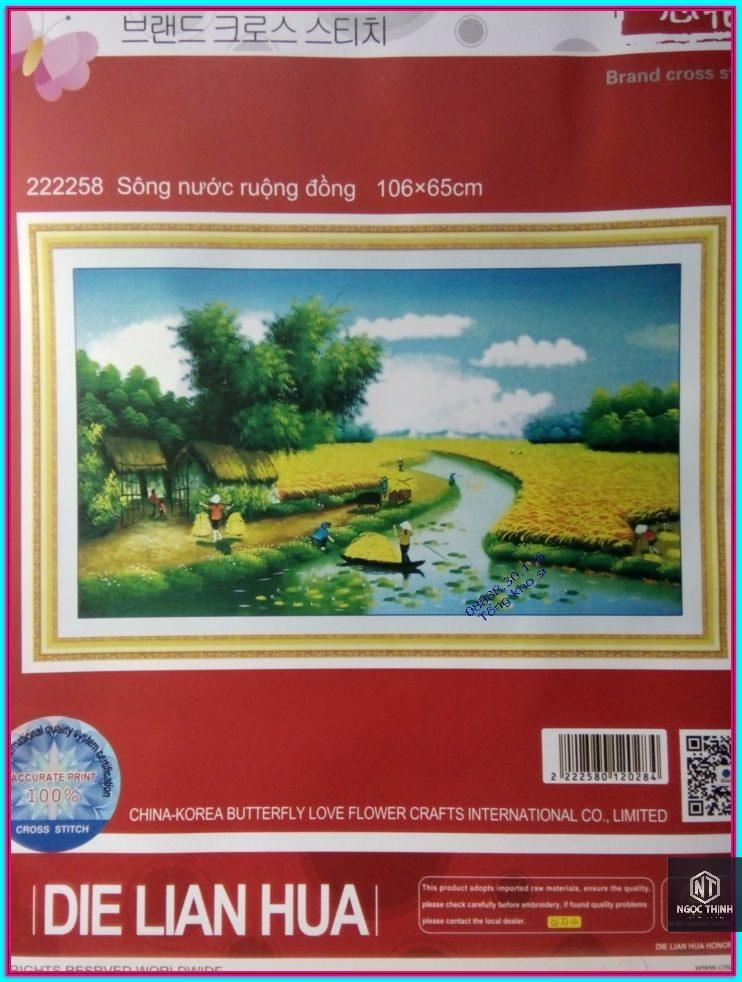 Tranh đồng quê mùa lúa - DLH-222258
