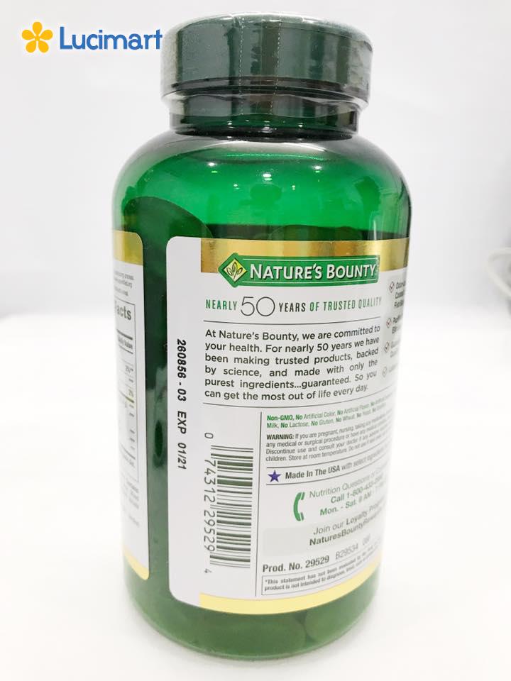 Dầu cá Nature's Bounty Fish Oil 1400mg
