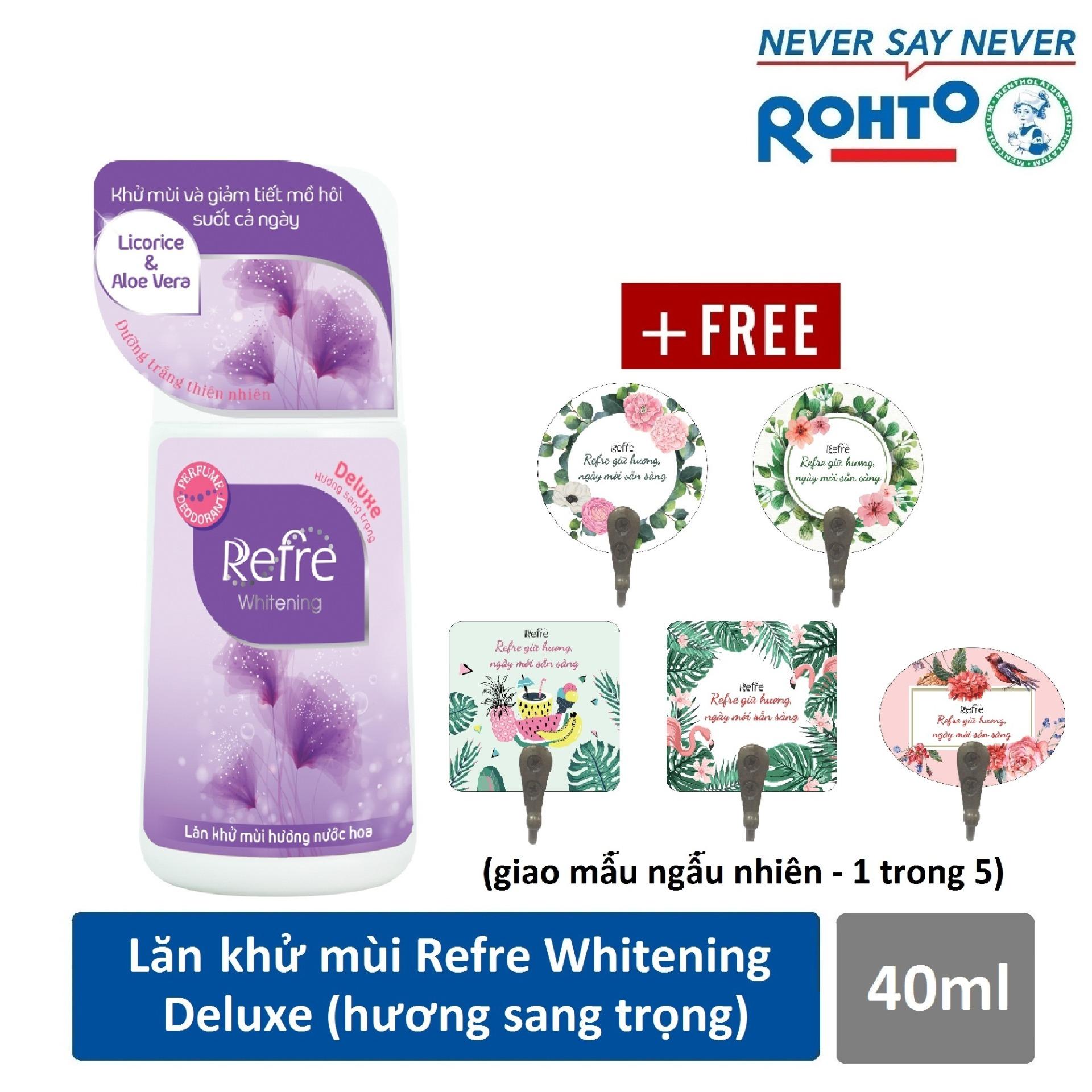 Lăn Khử Mùi Hương Sang Trọng Refre Whitening Deluxe (40ml)