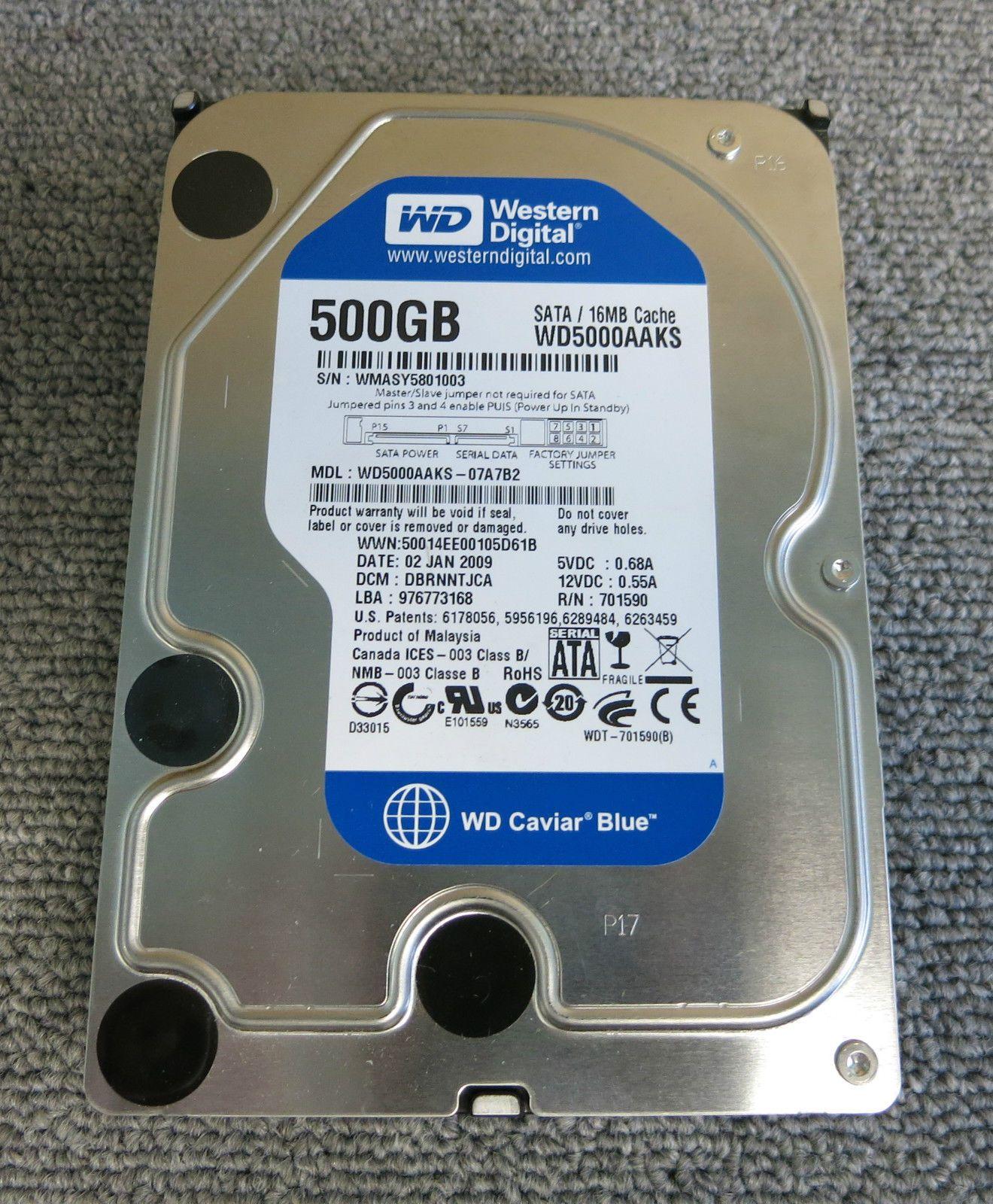 Ổ cứng HDD Western Digital 500GB Blue 3.5 Inch