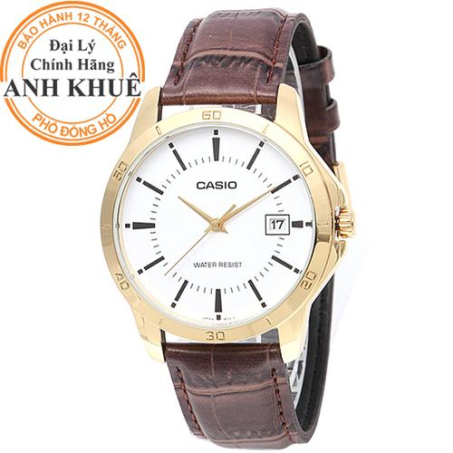 Đồng hồ nam dây da Casio MTP-V004GL-7AUDF