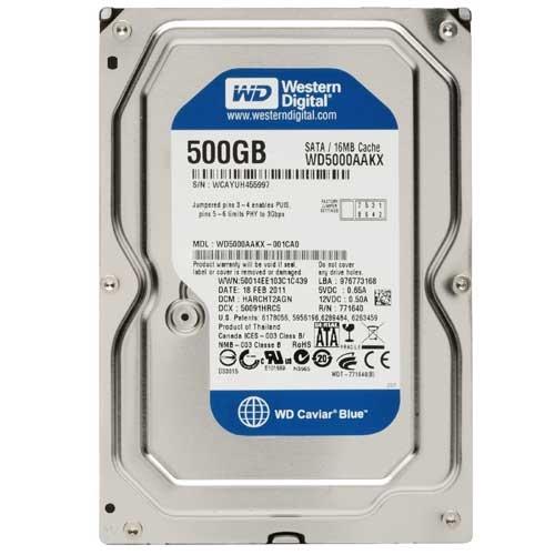 Ổ cứng HDD Western Digital 500GB Blue 3.5 Inch