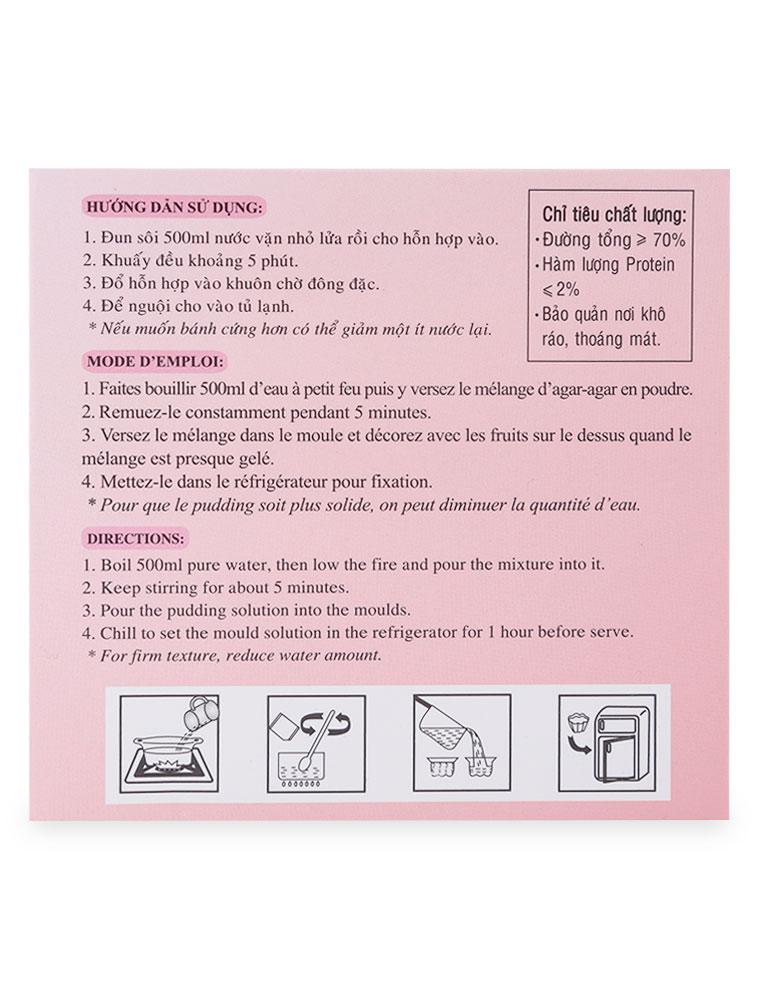 Thạch rau câu 3K vị Sữa 140g