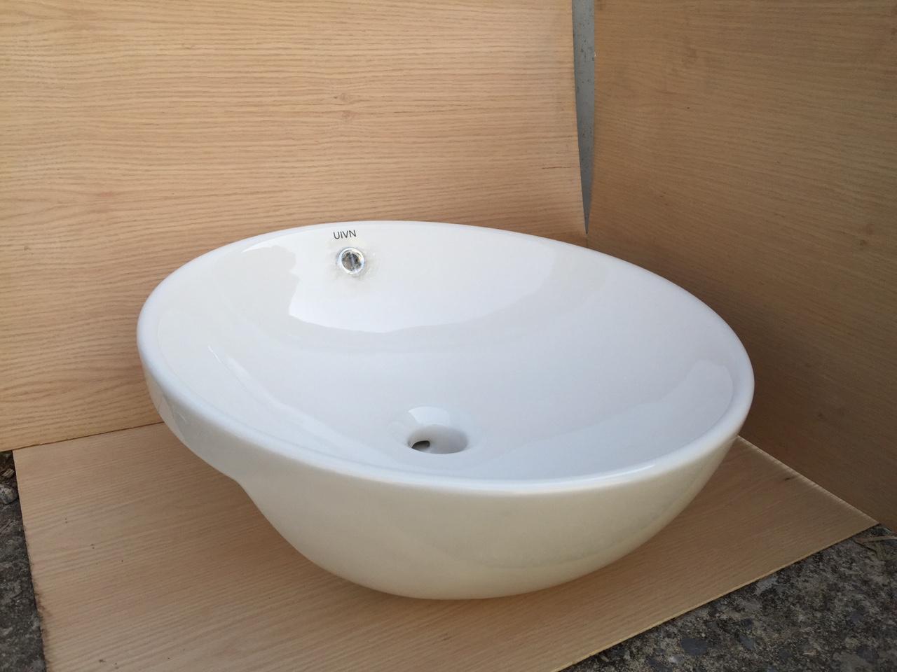 Lavabo nửa âm dương BA-005 (sứ trắng)