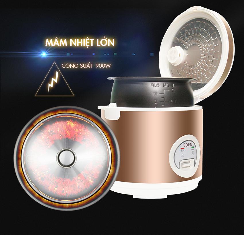 Nồi Cơm Điện EDEN CD001 2L