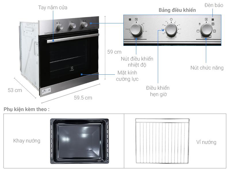 Lò nướng Electrolux EOB2100COX âm