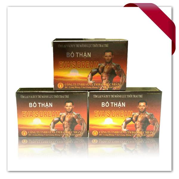 bộ đôi combo một hộp 2 gói Viên Uống Bổ thận nam Eva’s Dream