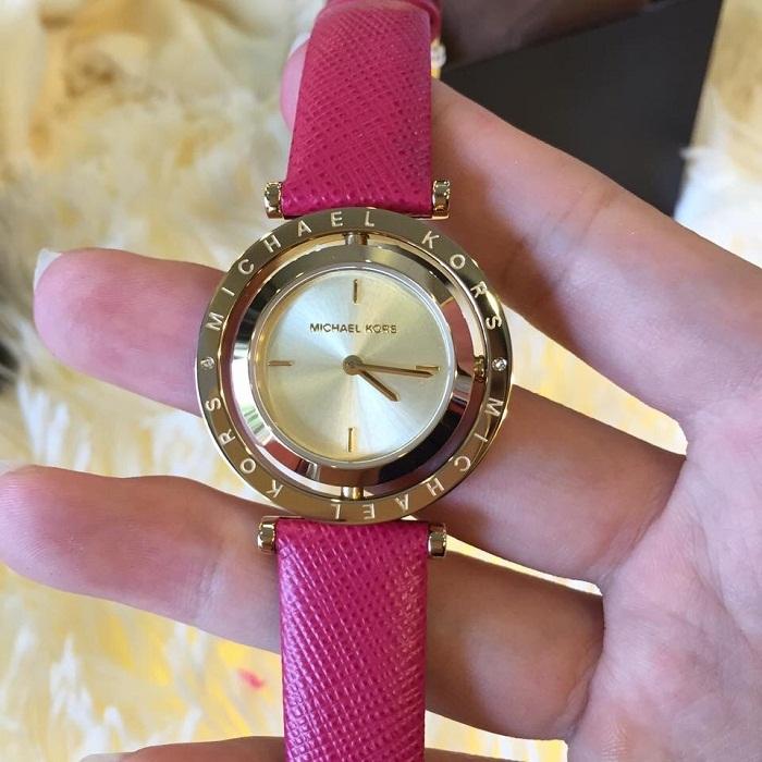Đồng hồ dây da nữ Michael Kors MK2525