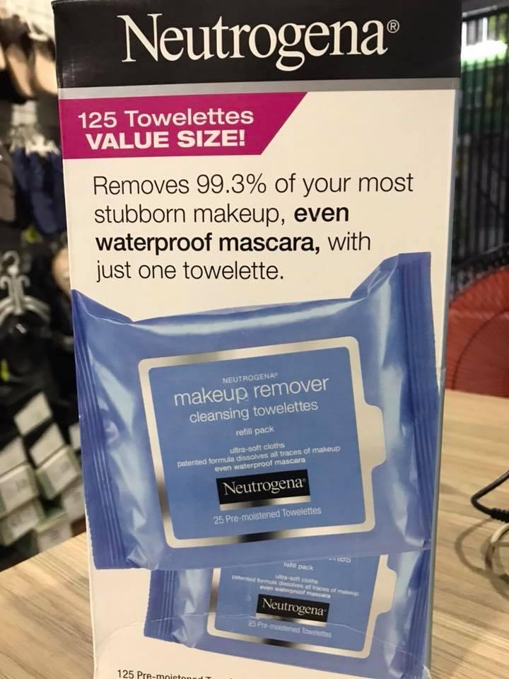 Khăn ướt tẩy trang Neutrogena Makeup Remover Cleansing Towelettes