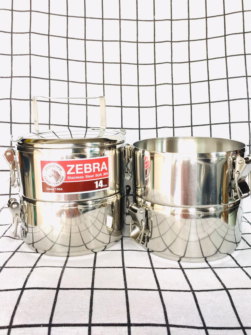 Camen đựng cơm Inox Sun Zebra 4 ngăn