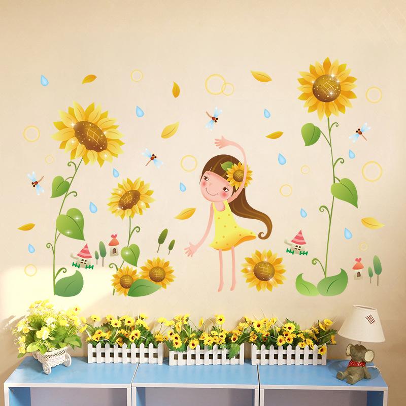 Decal hoa mặt trời XL7192