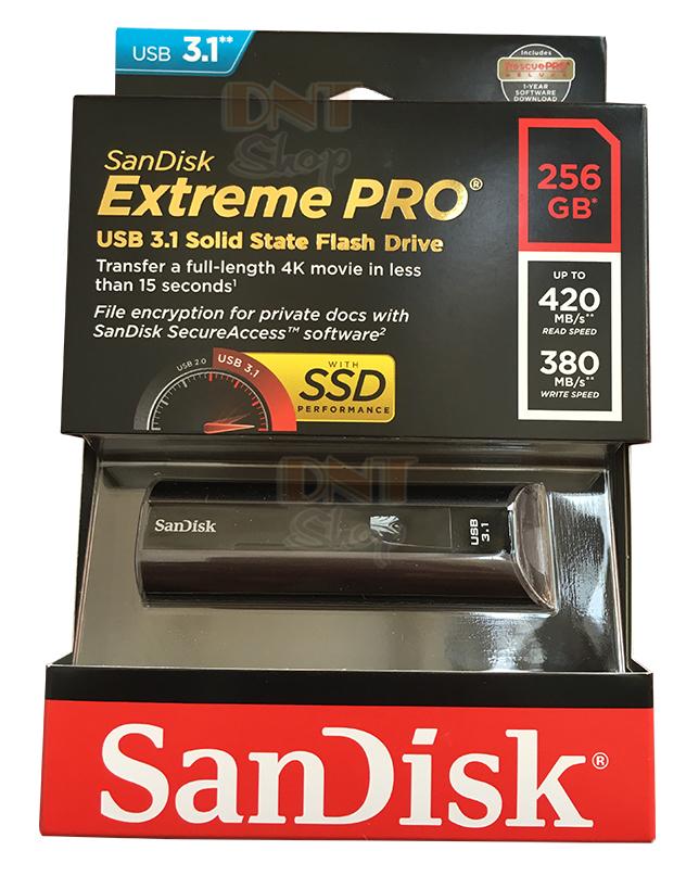 USB 3.1 SanDisk Extreme Pro CZ880 256GB