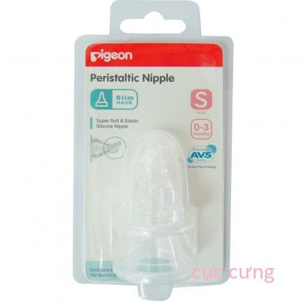 Ty bình sữa cổ thường silicone Pigeon s