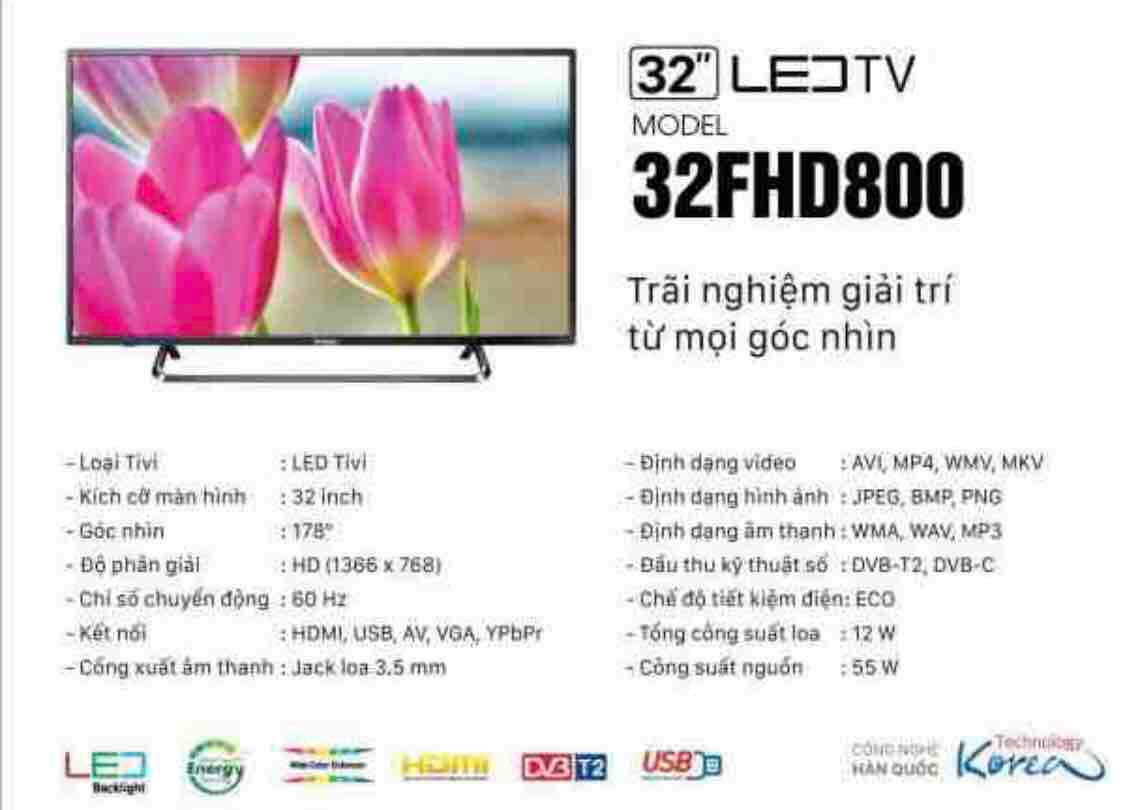 Smart Tivi Imusic 32FHD800AT 32Inch