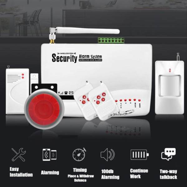 Bộ Thiết Bị Báo Động Chống Trộm Dùng SIM GUARDSMAN GS-3500 Hỗ Trợ 2 Băng Tần Kết Nối Rộng