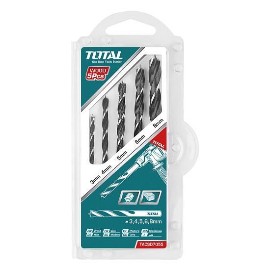 Bộ 5 Mũi Khoan Gỗ Total TACSD7055