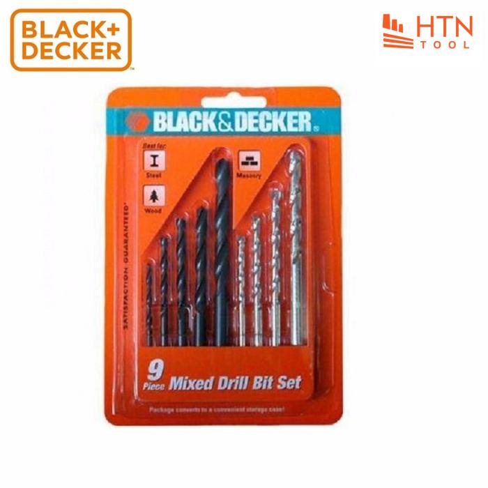 Bộ mũi khoan Black Decker A8106G 9 chi tiết
