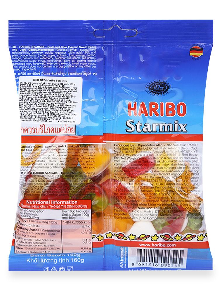 Kẹo dẻo Starmix hiệu Haribo 160g