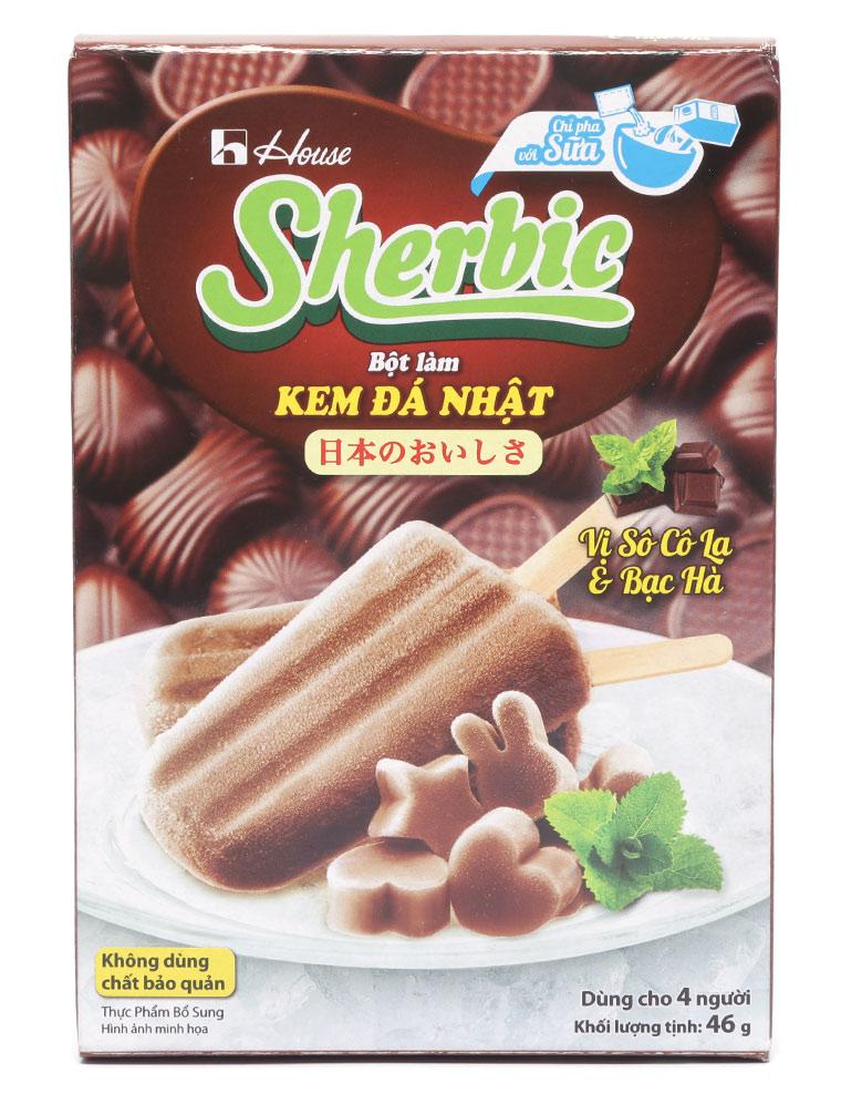 Bột Kem Đá Sherbic Socola Bạc Hà