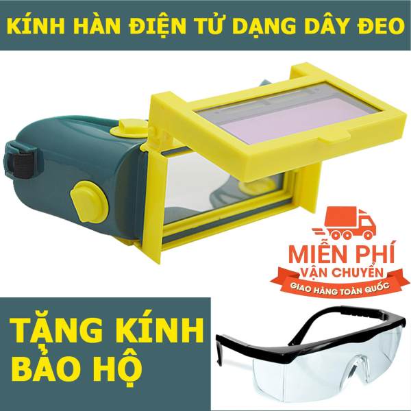 Kính hàn điện tử tự động cảm biến ánh sáng KH02 + Tặng kính bảo hộ