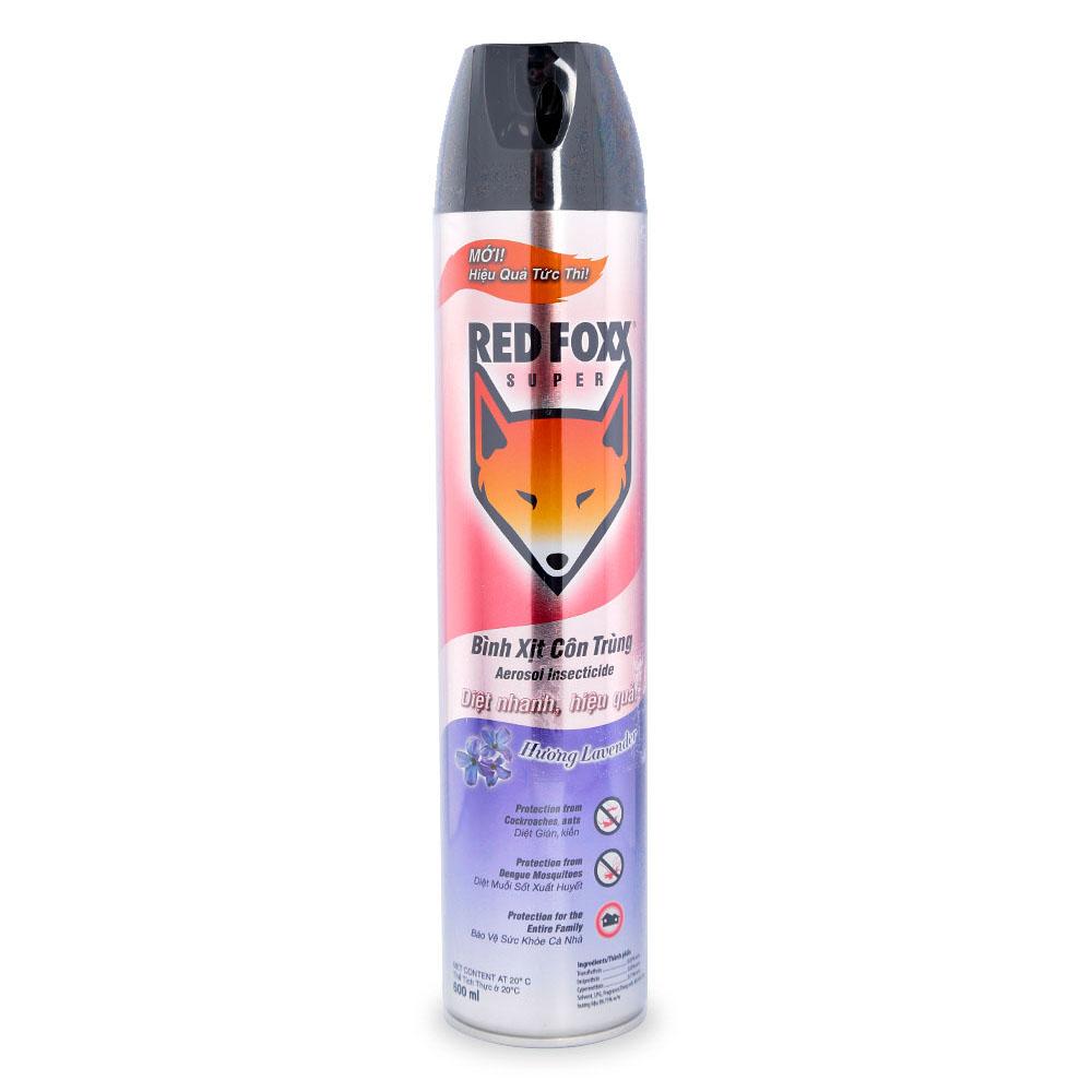 Bình Xịt Côn Trùng Red Foxx Super Hương Lavender 600ml