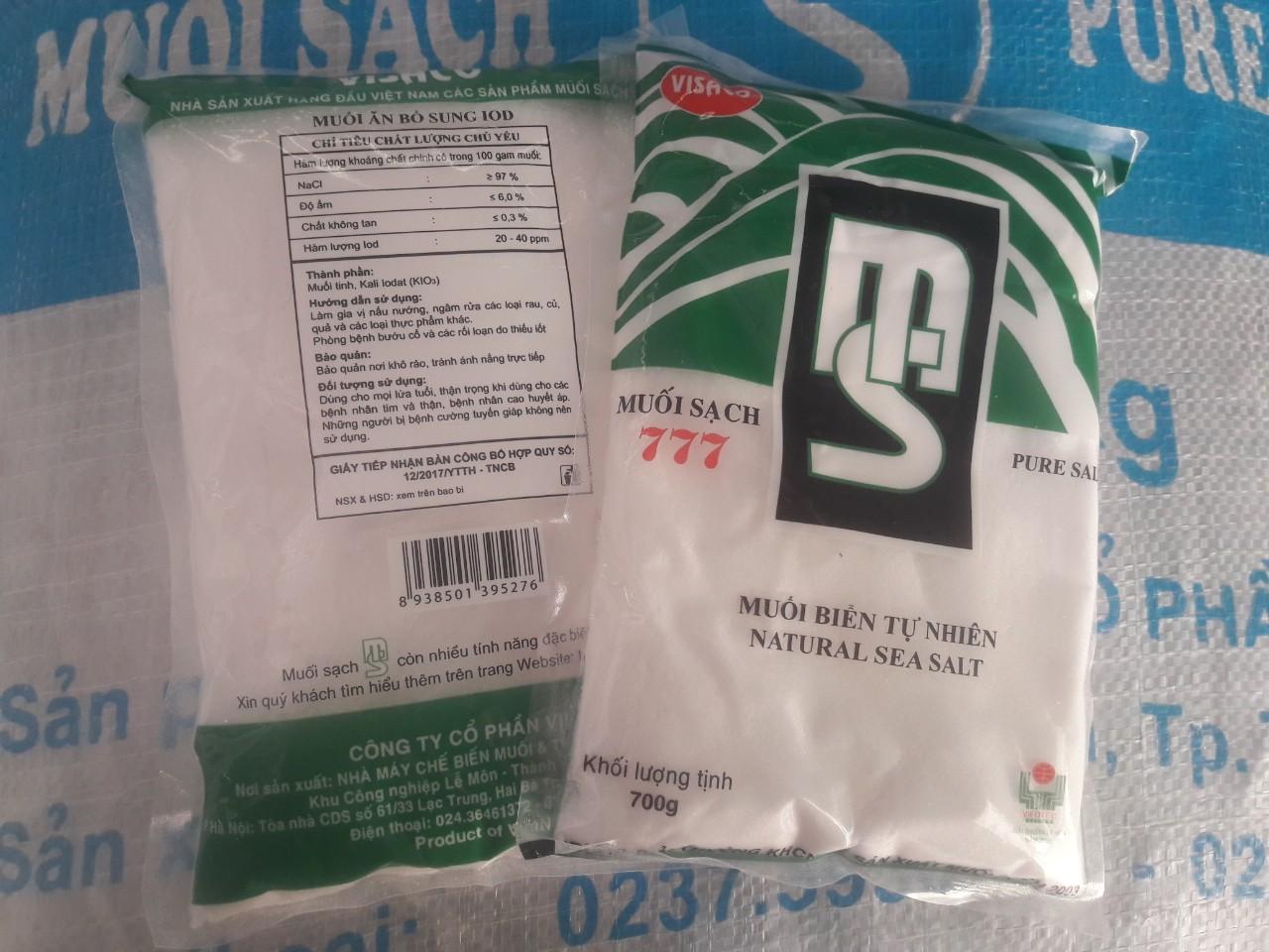 Muối biển Visaco 700g