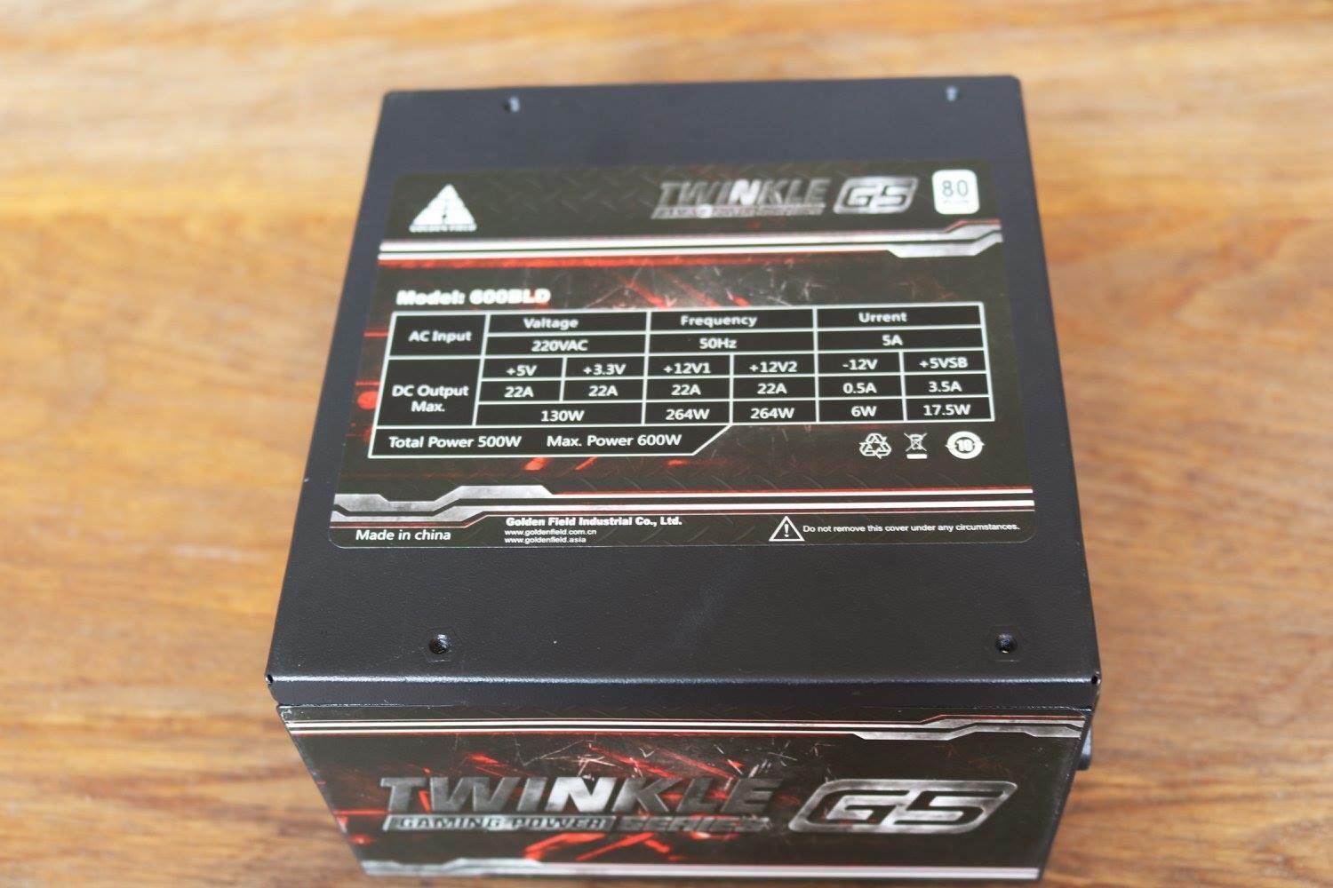 Nguồn Golden Field Twinkle G5 600W